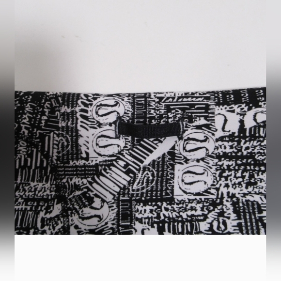 Lululemon Wunder Train High-Rise Tight 25" Tear It Up Alpine White Black Size 8 - Picture 10 of 16